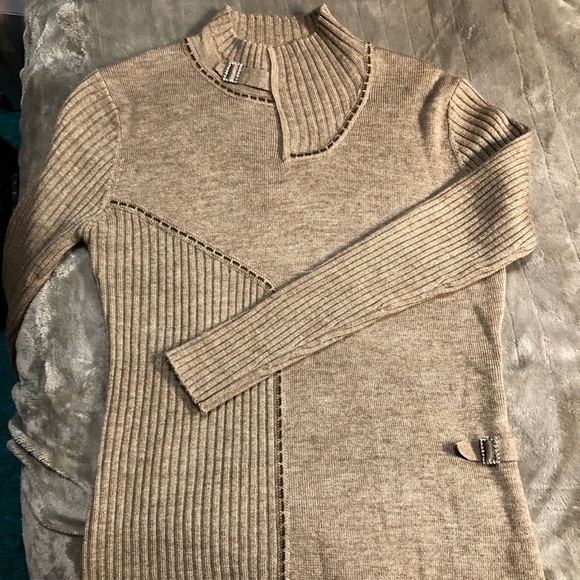 Size S-M KARXINO knitted brown top. - Picture 1 of 14